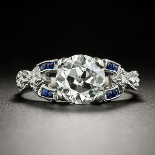 Art Deco 1.87 Carat Diamond Engagement Ring - GIA J SI2 - 3