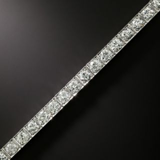 Art Deco 10.00 Carat Diamond Line Bracelet by William Barthman - 3