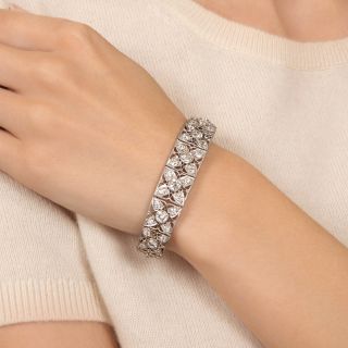Art Deco 11.50 Carat Diamond Bracelet