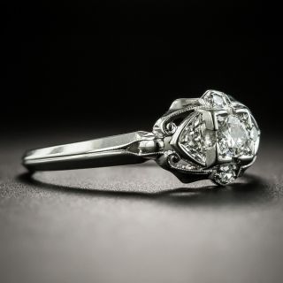Art Deco .15 Carat Diamond Engagement Ring by Glaser Brothers