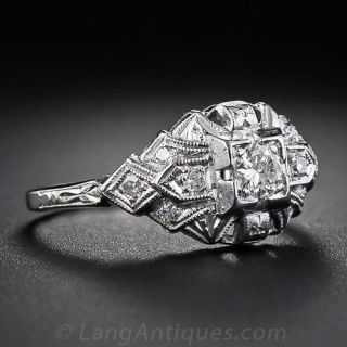 Art Deco .15 Carat Diamond Engagement Ring