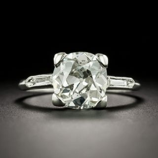 Art Deco 2.05 Carat Antique Cushion-Cut Diamond Ring - GIA I VS2 - 3