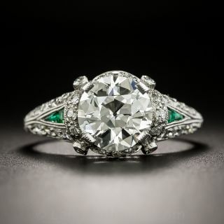 Art Deco 2.09 Carat Diamond Engagement Ring - GIA I VS1 - 3