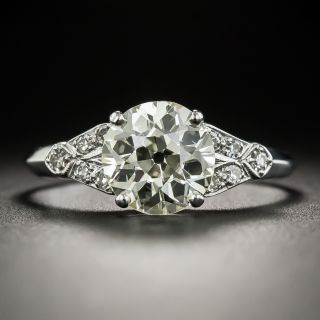 Art Deco 2.28 Carat Diamond Engagement Ring - GIA - 2