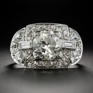 Art Deco 2.31 Carat Diamond Engagement Ring - GIA K SI1 - 6
