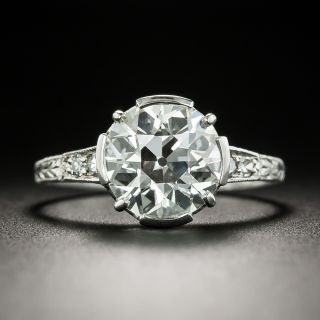Art Deco 2.64 Carat Diamond Engagement Ring - GIA G VS2 - 2