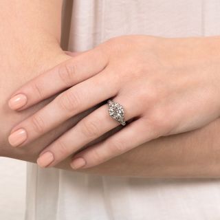 Art Deco 2.70 Carat Diamond Engagement Ring - GIA F SI2