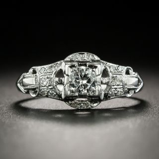 Art Deco .20 Carat Diamond Engagement Ring - 2