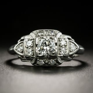 Art Deco .25 Carat Diamond Engagement Ring by Granat Brothers - 1