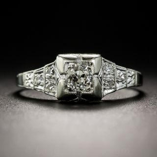 Art Deco .25 Carat Diamond Engagement Ring