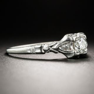 Art Deco .25 Carat Diamond Platinum Engagement Ring