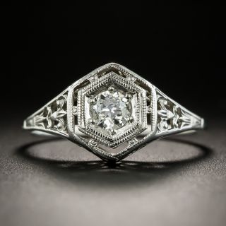 Art Deco .25 Carat Diamond Solitaire by Belais Bros. - 2