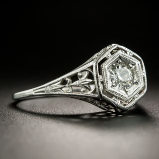 Art Deco .25 Carat Diamond Solitaire by Belais Bros.