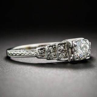 Art Deco .30 Carat Diamond Engagement Ring