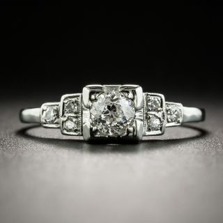 Art Deco .30 Carat Diamond Engagement Ring - 2