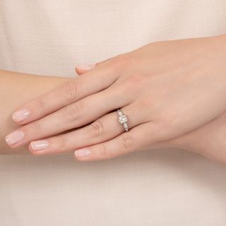 Art Deco .31 Carat Diamond Engagement Ring