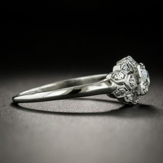 Art Deco .32 Carat Diamond Platinum Engagement Ring