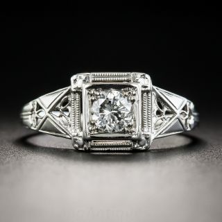 Art Deco .33 Carat Diamond Solitaire