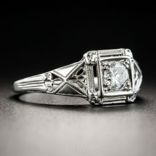 Art Deco .33 Carat Diamond Solitaire