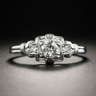 Art Deco .35 Carat engagement Ring by Belais Bros. - 1