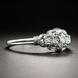 Art Deco .35 Carat engagement Ring by Belais Bros.