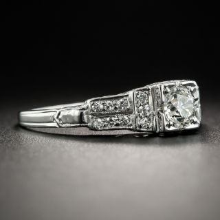 Art Deco .39 Carat Diamond Engagement Ring - GIA I VS1  