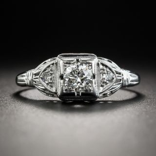 Art Deco .40 Carat Diamond Engagement Ring