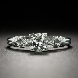 Art Deco .40 Carat Diamond Engagement Ring - 2