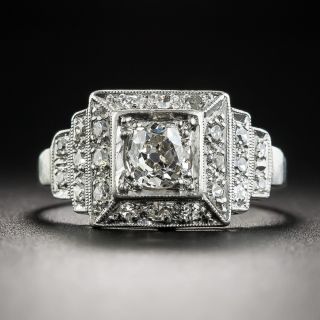 Art Deco .40 Carat Diamond Platinum Engagement Ring