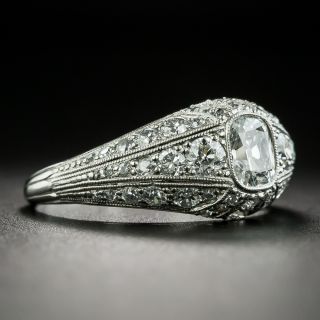 Art Deco .45 Carat Antique Cushion-Cut Diamond Engagement Ring