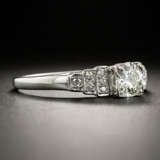 Art Deco .45 Carat Center Diamond Engagement Ring
