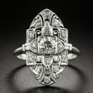Art Deco .45 Carat Diamond Dinner Ring - 2