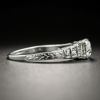 Art Deco .45 Carat Diamond Engagement Ring by J.R. Wood