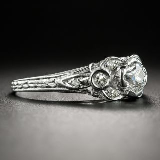Art Deco .45 Carat Diamond Engagement Ring