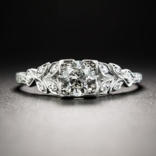 Art Deco .45 Carat Diamond Platinum Engagement Ring