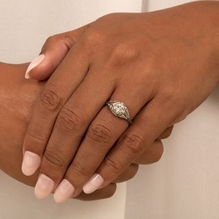 Art Deco .47 Carat Diamond Engagement Ring