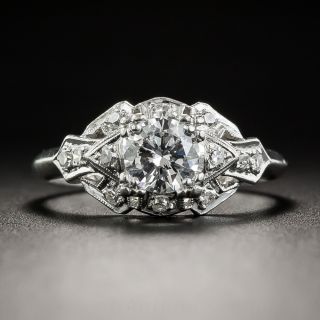 Art Deco .47 Carat Diamond Engagement Ring
