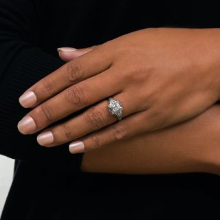 Art Deco .48 Carat Diamond Engagement Ring by Katz & Ogush