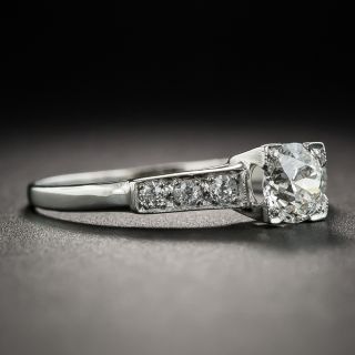 Art Deco .48 Carat Diamond Platinum Engagement Ring