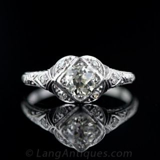Art Deco .50 Carat Diamond Engagement Ring