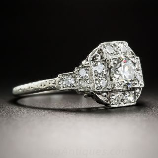 Art Deco .50 Carat Platinum Diamond Ring