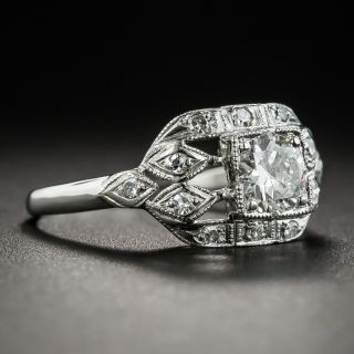Art Deco .52 Carat Diamond Engagement Ring