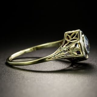 Art Deco .55 Carat Aquamarine Ring