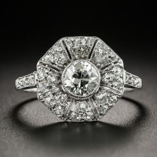 Art Deco .55 Carat Diamond Engagement Ring - 2