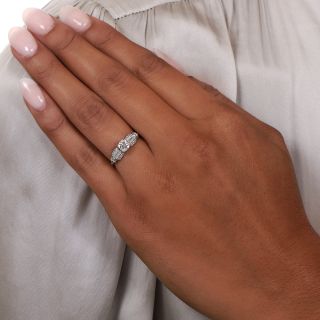 Art Deco .55 Carat Diamond Engagement Ring