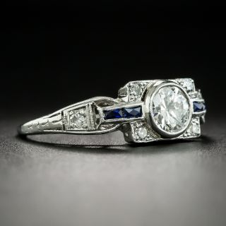 Art Deco .55 Carat Diamond Engagement Ring by Katz and Ogush