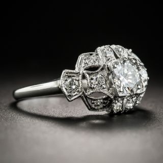 Art Deco .55 Carat Diamond Platinum Engagement Ring