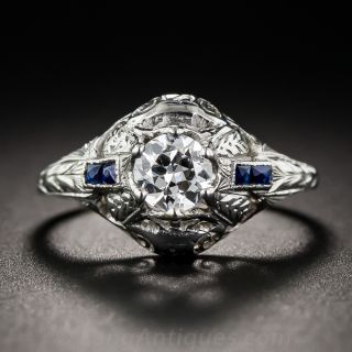 Art Deco .55 Carat Diamond Ring