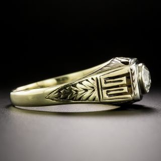 Art Deco .55 Carat Diamond Solitaire Ring