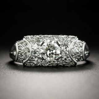 Art Deco .59 Carat Diamond Band Style Ring  - 3